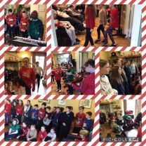 P6 and P7 bring festive cheer to The Tilery